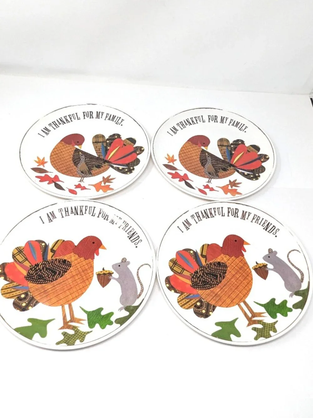 Pottery Barn Kids Thanksgiving Melamine Plates 